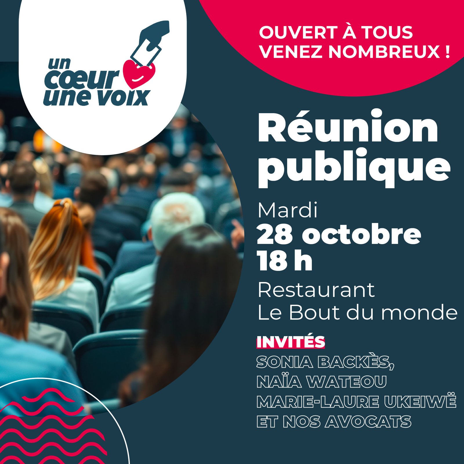 Réunion d’information et d’échanges mardi 28 octobre